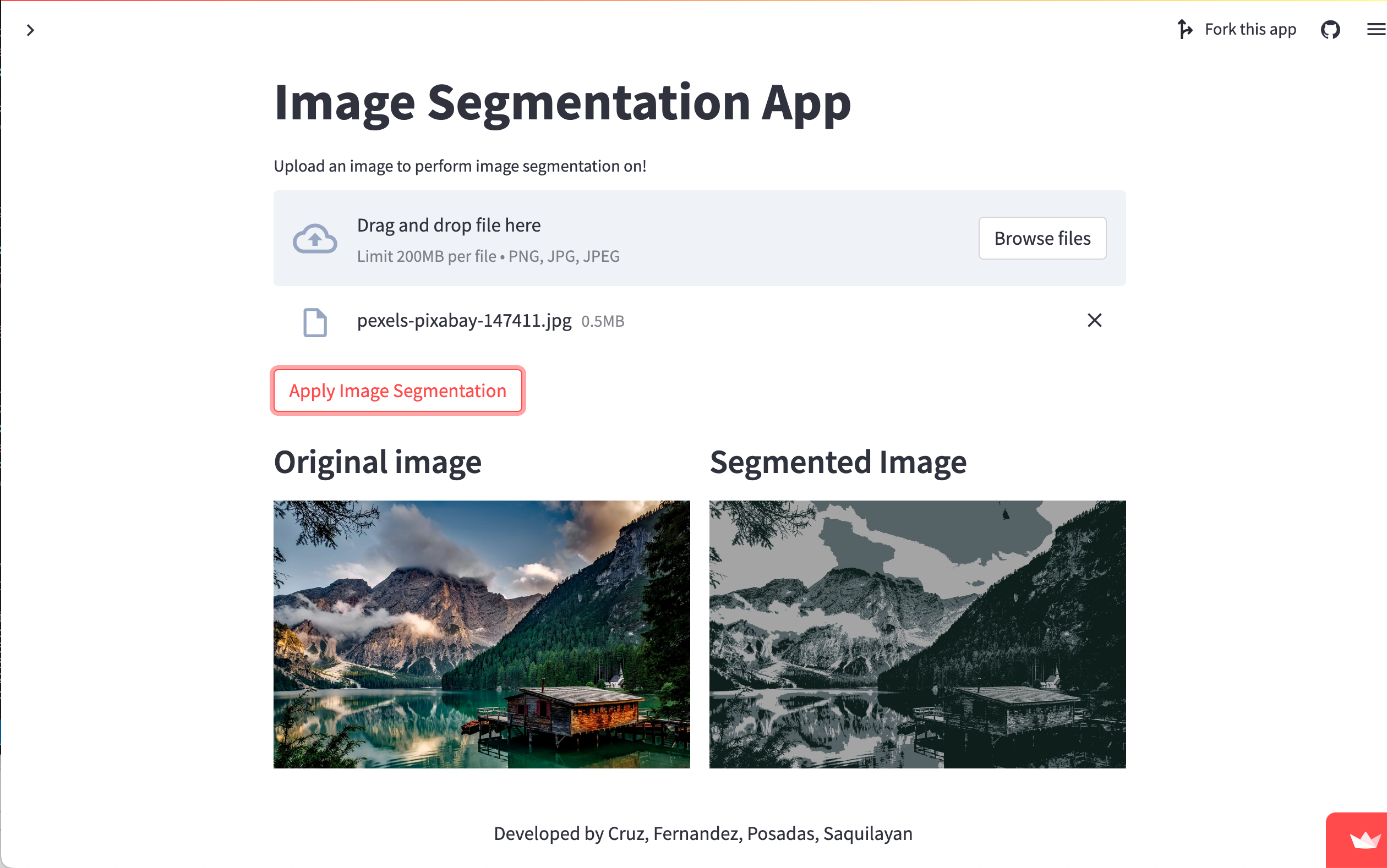 Image Segmentation Web App preview